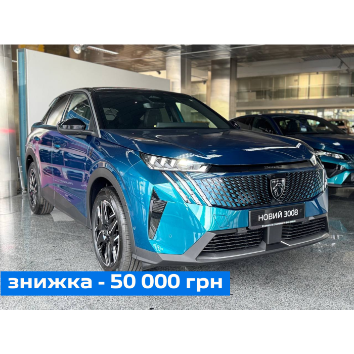 Peugeot 3008 NEW 1,6 л PureTech (180 к. с.) АКПП-6 GT 2025 + панорамний дах